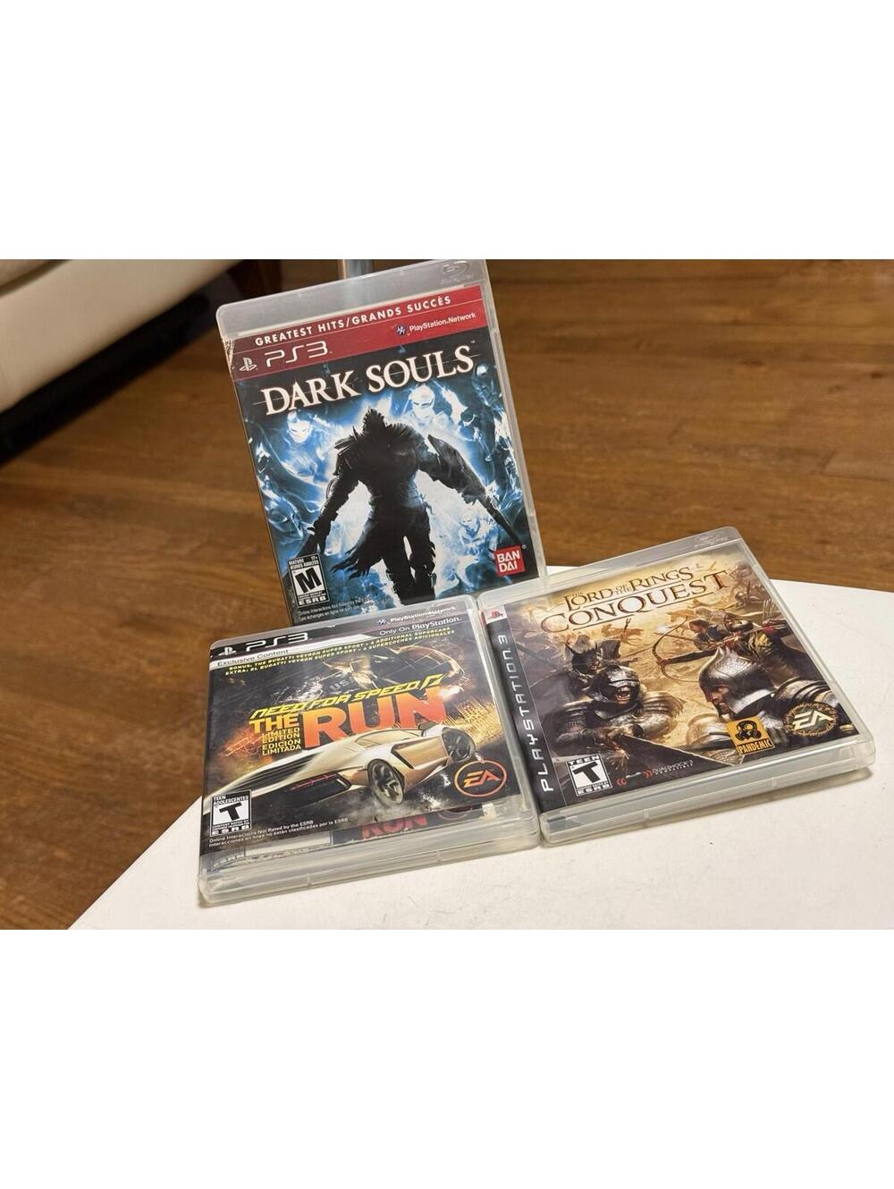 PS3 Games Lot Of 3 , The Lord Of The Rings Conquest , Dark Souls, Need For Speed